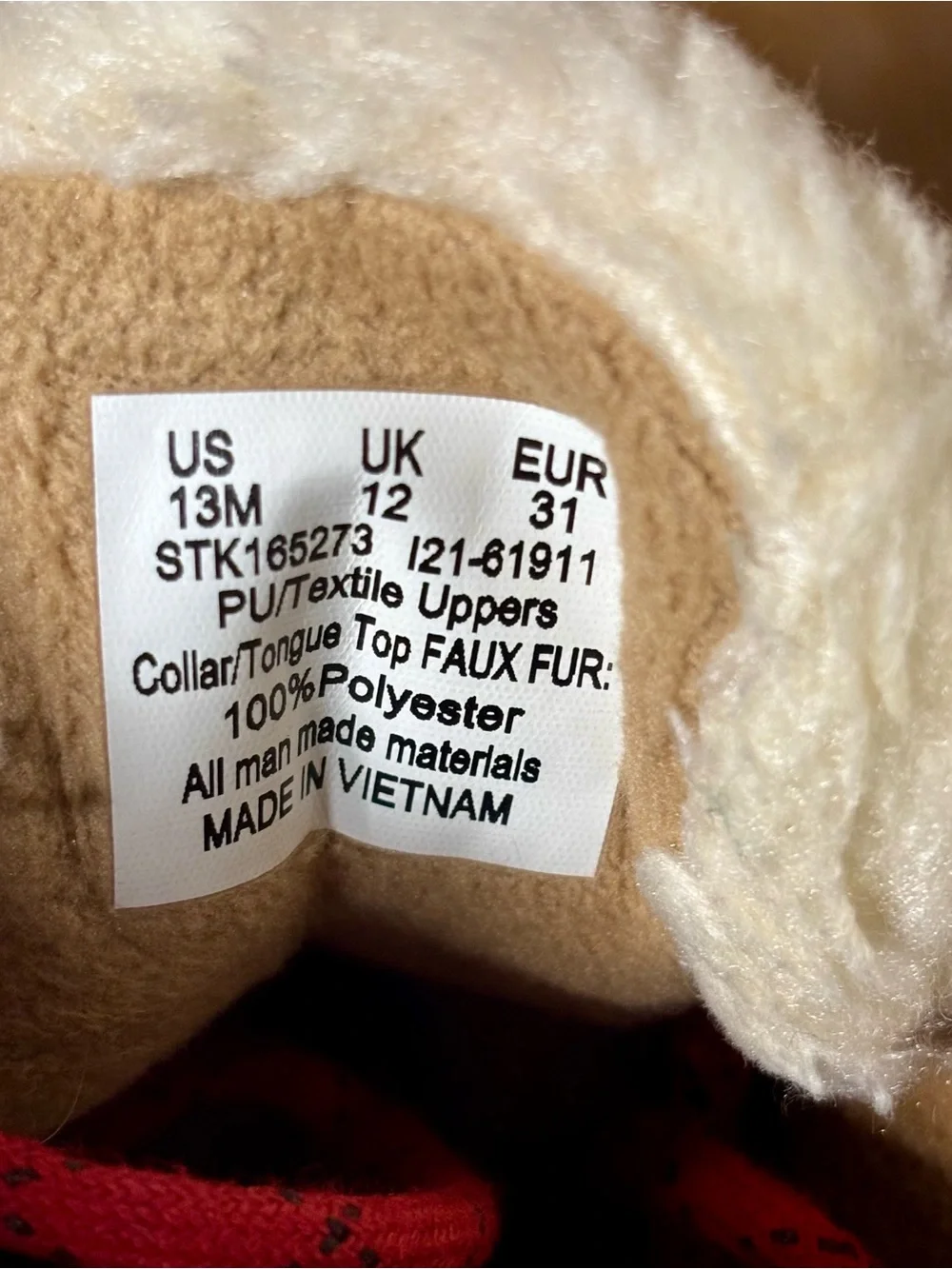 Sperry Kids Alpine Saltwater Duck Boots Brown Tan Faux Fur